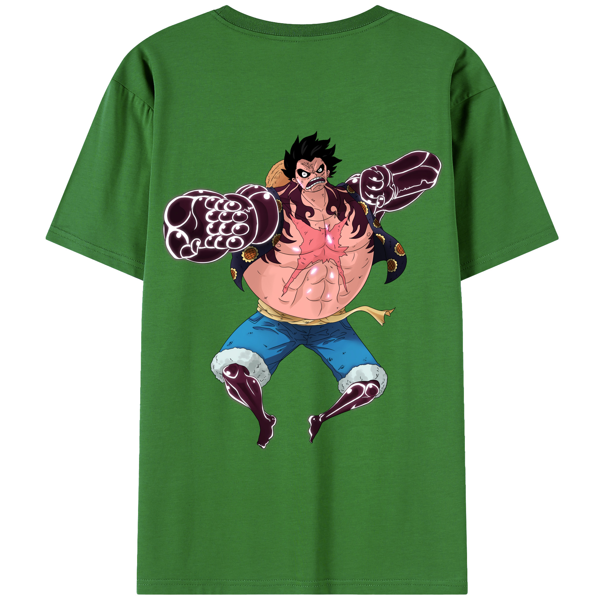 （画像用） ワンピース モンキー・D・ルフィ ONE PIECE Monkey D. Luffy レディース半袖Tシャツ(バックプリント)
